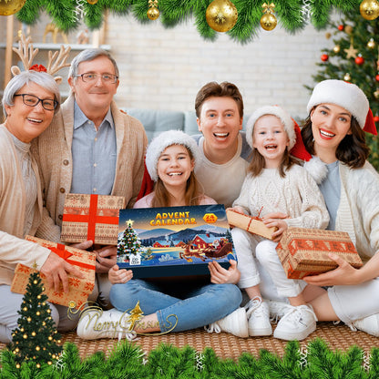 Advent Calendar 2025 Brain Teaser Puzzles for Adults Teens Kids, 24 Pcs Metal & Wood Puzzle Christmas Countdown Calendar with Fun Challenges Toys Game, Xmas Gifts for Boys Girls Teens Adults