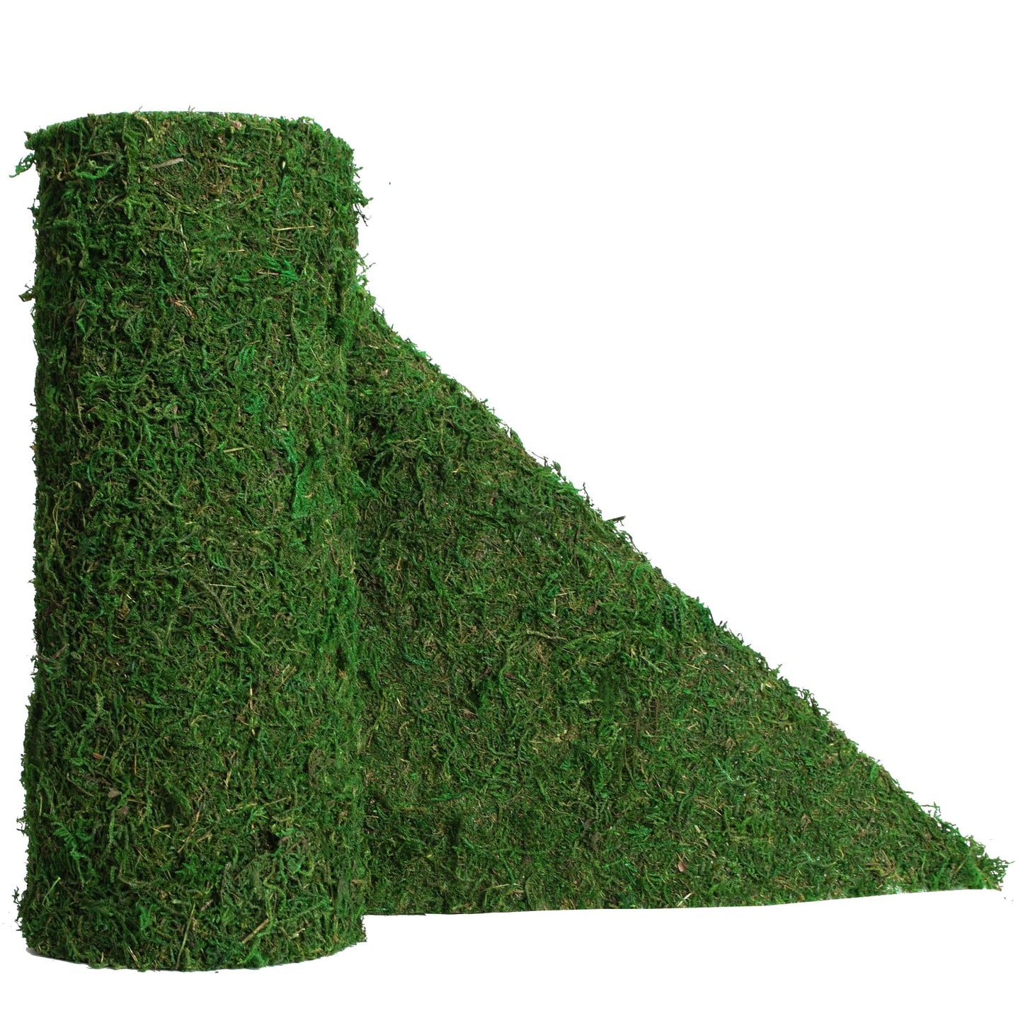 USMOLA Moss Roll, Dried Moss for Crafts, Moss Table Runner for Fairy Gardens, Wedding Woodland Decor, Preserved Moss Mat for Table Decoration (12" W x 60" L)