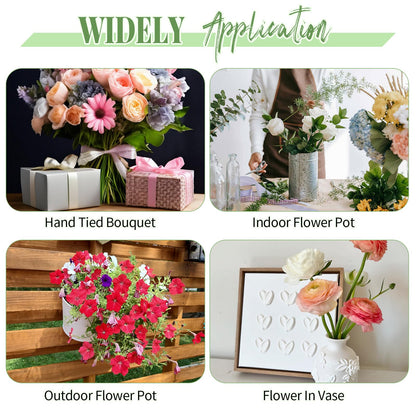 Aktor 6 Pcs Floral Foam Blocks for Fresh & Artificial Flower Arrangement, 8.8” x 4.1” x 2.7” Green Wet Foam for Wedding, Birthdays, Home, Office, and Garden Decorations