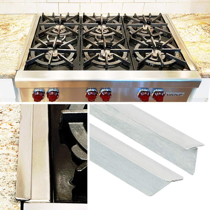 Vance Industries CTK-LS Vance 23-3/4 Inch Long Stainless Steel Backless or Slide-in Stoves | 2 Pack | Oven Filler |