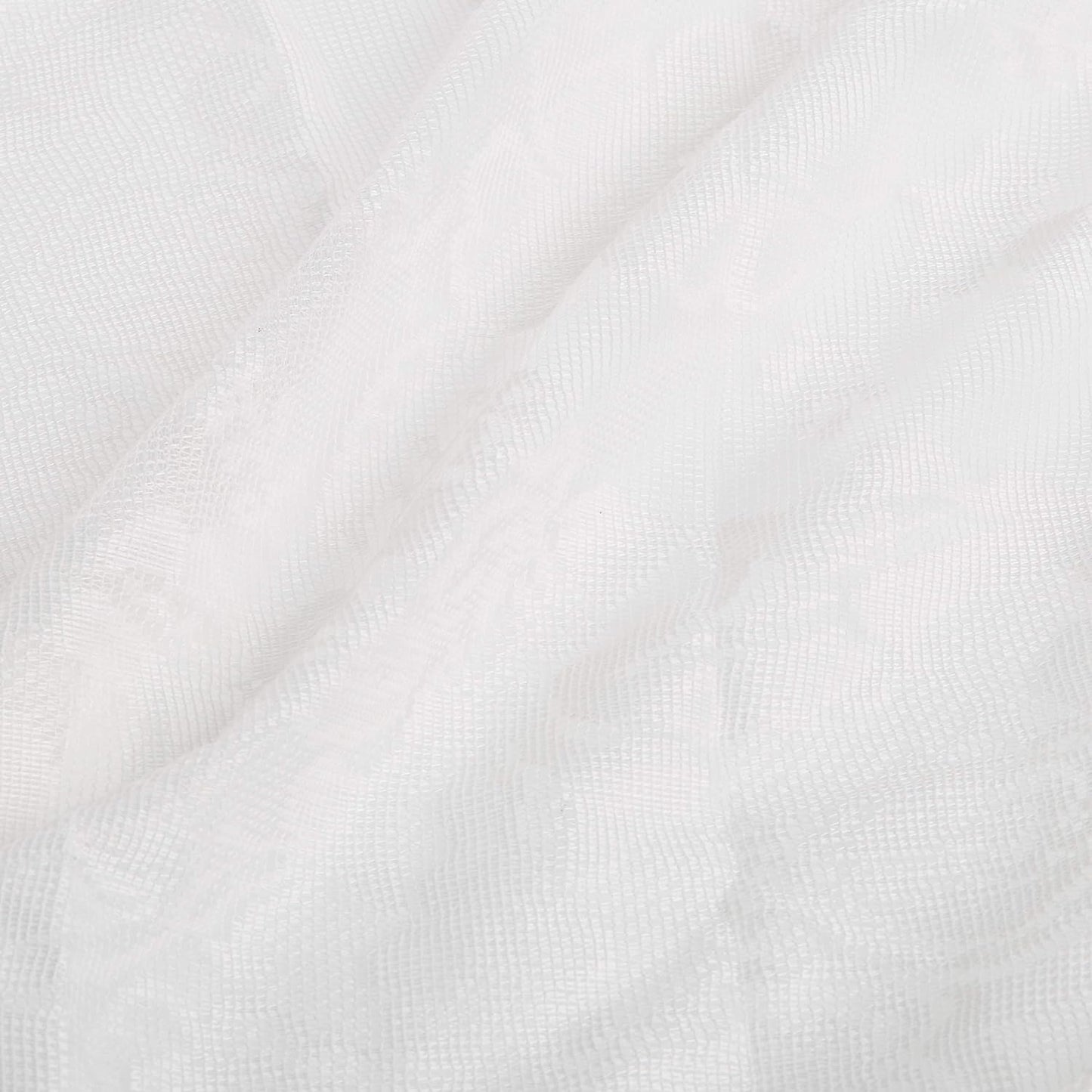 No. 918 Alison Floral Lace Sheer Kitchen Curtain Swag Pair, 58" x 38", Ivory