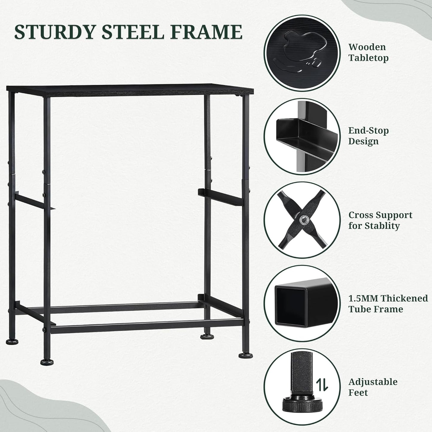 2 Closet, 11.8" 18" 20", Nightstand Upgraded, Small Drawer Dresser End Table Bedside Furniture, Wooden Top Fabric Bins