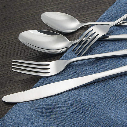 Wildone 30-Piece Silverware Flatware Cutlery Set, Stainless Steel Tableware Utensils Service for 6, Includes Dinner