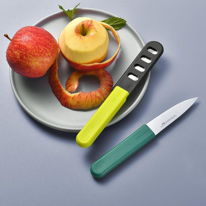 linoroso Paring Knife Set - 4 Piece 3.5" Premium Stainless Steel Kitchen Knives with Covers