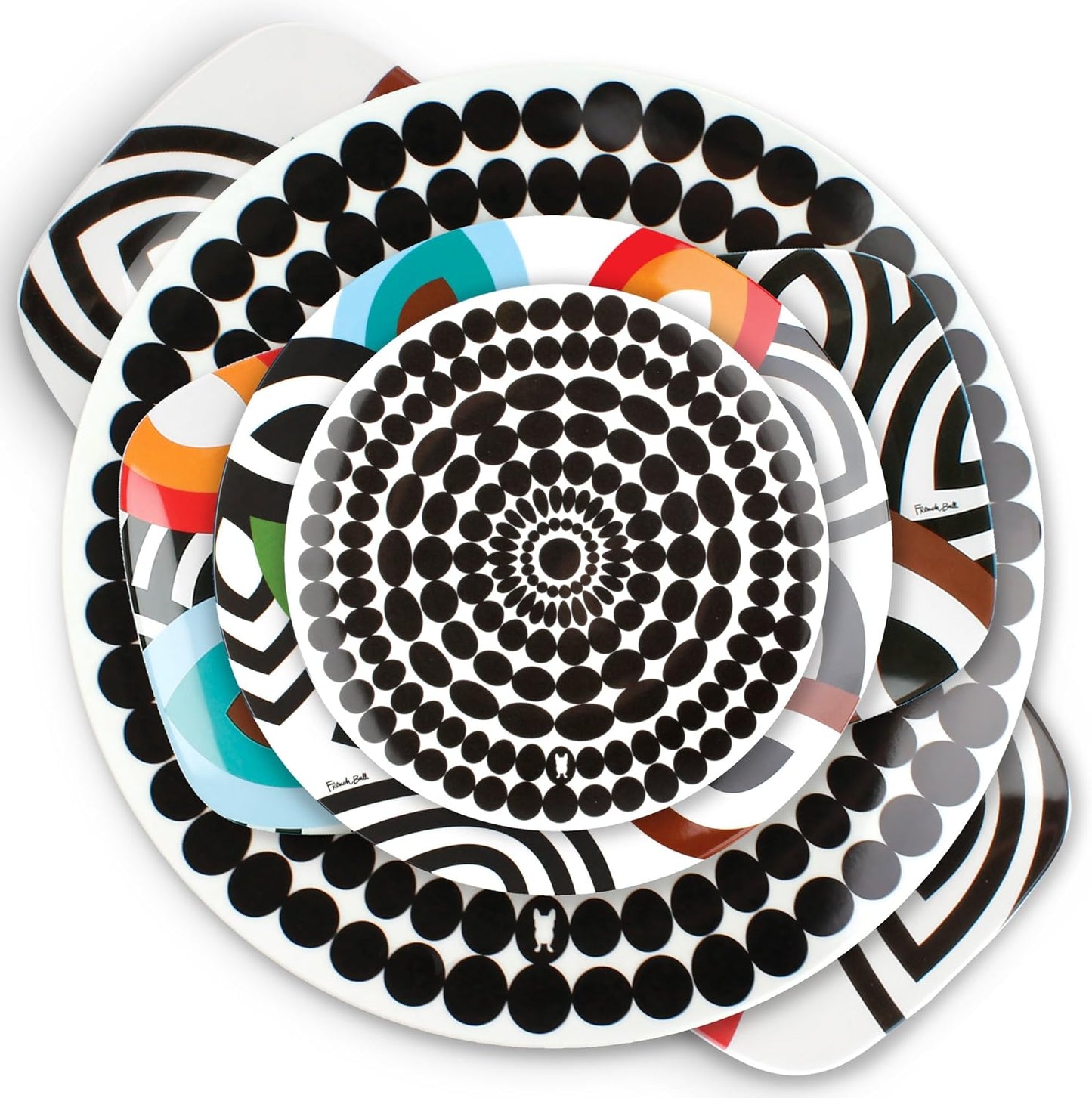 French Bull 11" Colorful Dinner Plate - Melamine Dinnerware - Foli