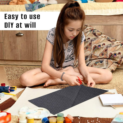 60x40 Inches Antislip Cloth, Vinyl Primary Cloth Backing Fabric, Rug Backing Fabric & Rug Making Supplies Tufting Gun Cushion Punch Needle (Black)
