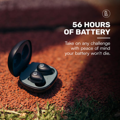 Raycon Fitness Bluetooth Wireless Earbuds + Microphone with Active Noise Canceling, Sweat & Water-Resistant Earphones, Running Headphones, Ear Buds Wireless Bluetooth 56 Hours Playtime (Black)