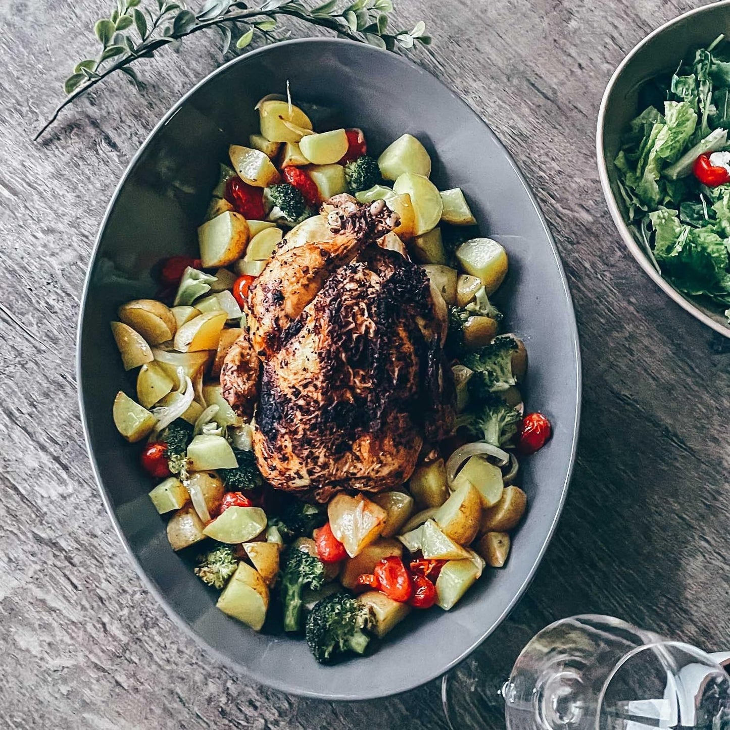Mora Ceramic Large Serving Bowls- Set of 2 Oval Platters for Entertaining. Modern Kitchen Dishes for Dinner, Fruit, Salad, Turkey, etc. Oven, Dishwasher Safe, 55/35 oz, 13.5" / 11.8" - Neutrals