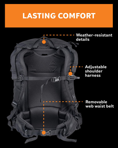 Mystery Ranch Blitz 35 Backpack – Modern Utility Bag with Top-Load Access, Organized Lid & Padded Laptop Sleeve – Black, S/M