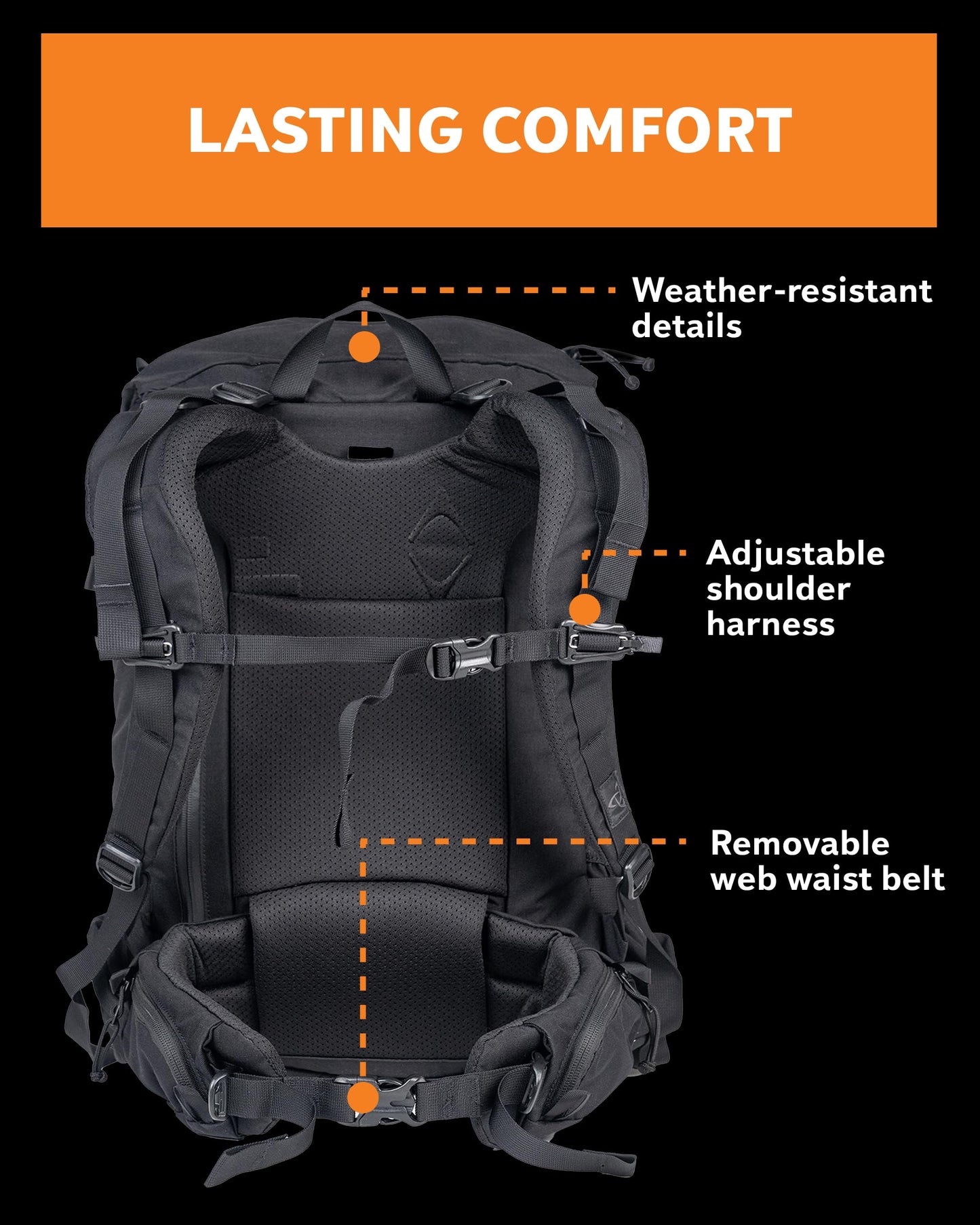 Mystery Ranch Blitz 35 Backpack – Modern Utility Bag with Top-Load Access, Organized Lid & Padded Laptop Sleeve – Black, L/XL