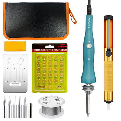 Wood Burning Tool,60W Soldering Iron with 33pcs Interchangeable Tips,38-in-1 Adjustable Temperature,Solder Wire,Stand,Pump,Soldering Wood Burning Kit