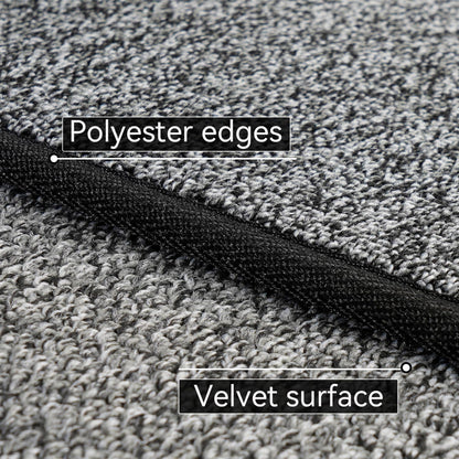 AREDO Runner Rug with Non Slip Rubber Backing, Washable Soft Floor Carpet for Kitchen, Hallway, Entryway Indoor, Bedroom, Laundry, Low Pile Area Rugs, Solid color with Pointillism style, 2*6 ft BLACK