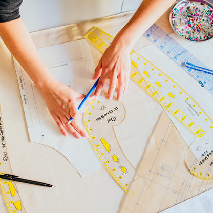 Dritz Design Ruler Trio with Styling Design, Curve & Hip Curve Rulers for Sewing