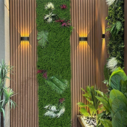 FAICOIA Fake Moss Mat 39" x 39" Faux Moss Blanket for Indoor Plants Dark Green Mossy Table Runner Artificial Moss Rug for Decorating Planters Crafts DIY Fairy Garden Floral Wedding 100 x 100cm