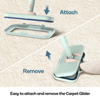 Newbealer Carpet Gilder, Steam Mop Replacement Accessory Compatible with NB602N, Durable Reusable Green
