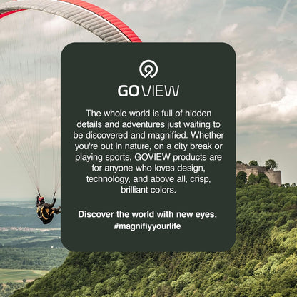 GOVIEW ZOOMR 10x42 Binoculars — Lightweight, Durbale Binoculars for Adults w/Smartphone Adapter GFRP Housing, Anti-Fog & Multi-Coated Lens — for Birdwatching, Wildlife, Boating, Oak Green