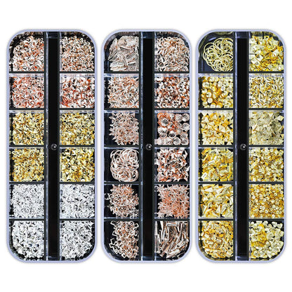 Artdone 12 boxes Nail Rhinestones Glitter,Nail Gems Nail Diamonds,Nail Art Studs Nail Crystals Nail Sequins for Nails Kit with 1 Tweezers and 3 Pen for Nail Art Supplies Accessories
