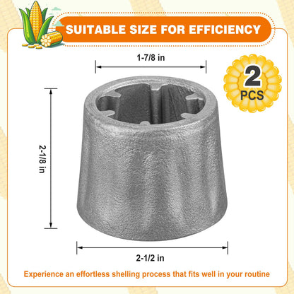 MorningRo 2 Pcs Hand Dry Corn Sheller Desgranador De Elote Portable Corn Stripper Shucker Tool for Protect Fingers Seed Family Kitchen Farm Granaries Supplies