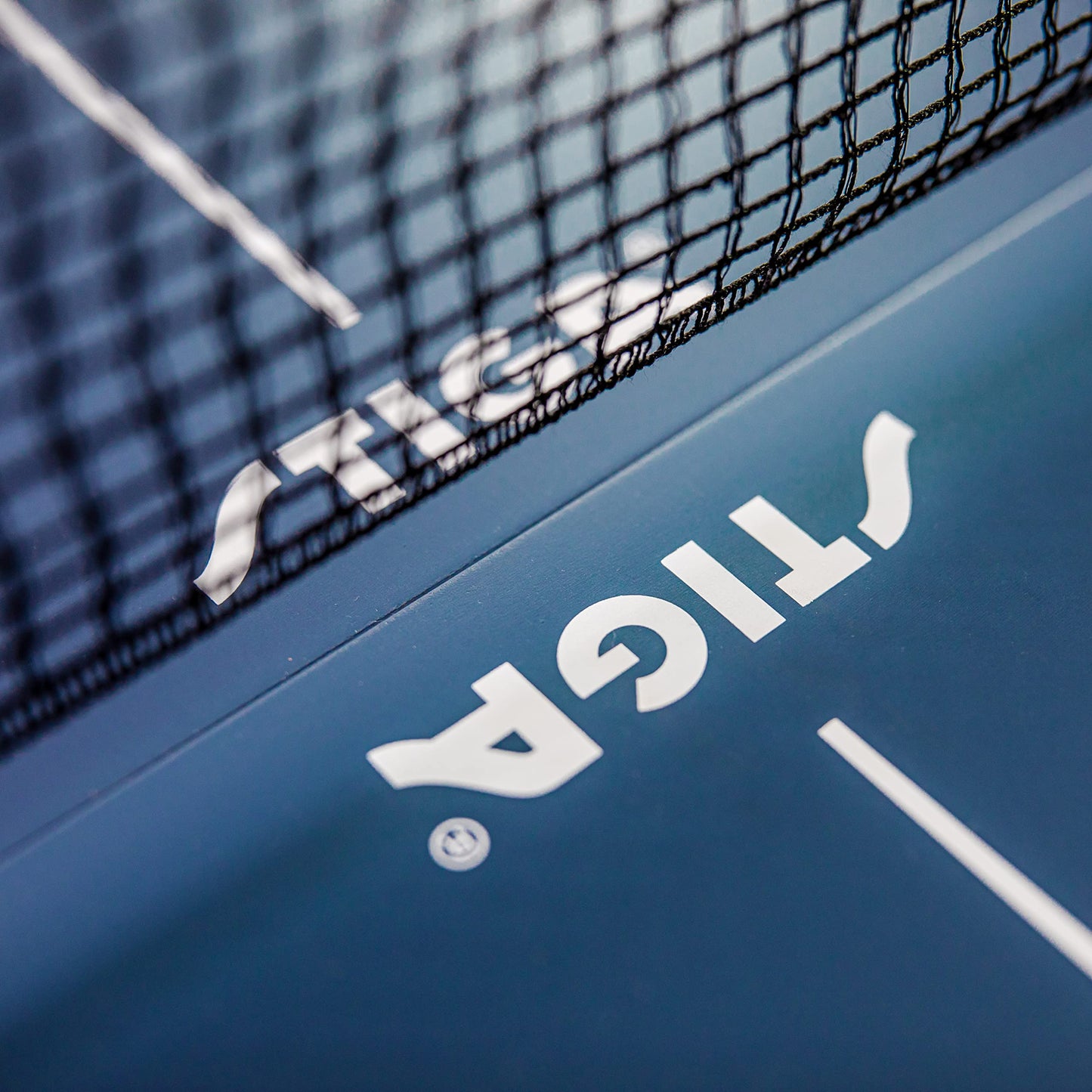 STIGA Space Saver - Mid-Size Portable Table Tennis Table - Compact Storage Fits in Most Closets – Includes Ping-Pong Net & Post - No Assembly Required