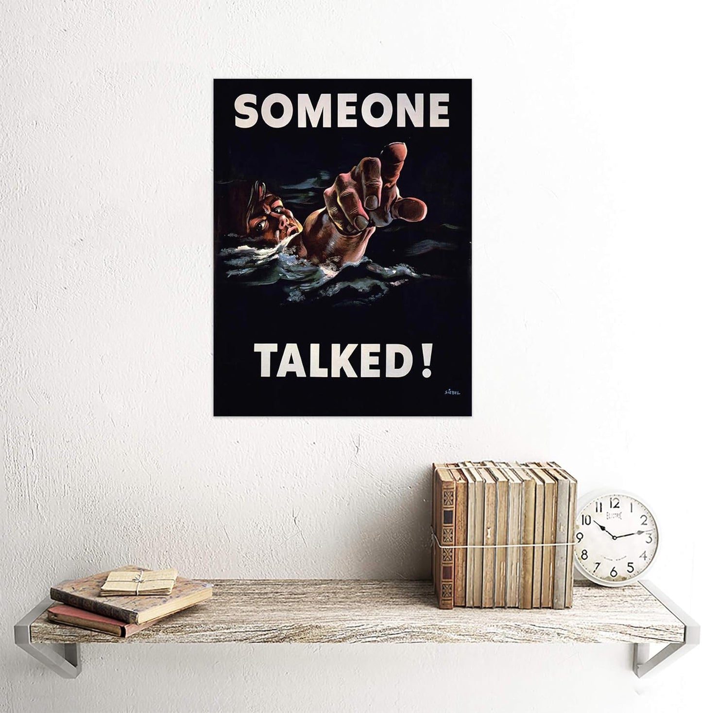 Wee Blue Coo WWII War Sailor USA Unframed Wall Art Print - Home Decor Premium