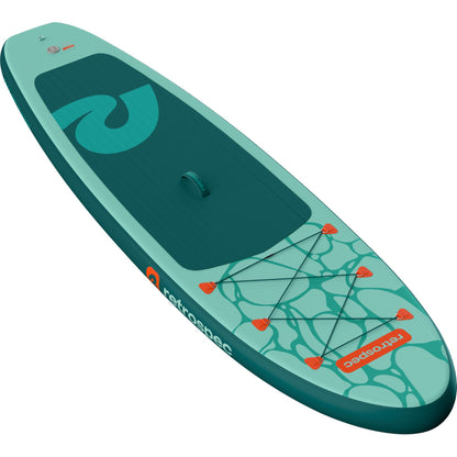 Retrospec Weekender Inflatable Stand Up Paddle Board Includes Paddle, Pump, Travel Bag and Accessories 10’6” Lightweight Inflatable SUP, Puncture Resistant Inflatable Paddle Board for Adults