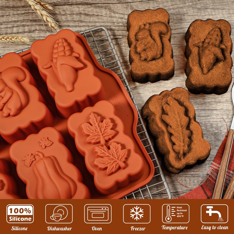 Kamehame Heart Bunt Cake Pans, 2 Pack Heart Shape Muffin Pan Small Heart Shaped Cake Pans Nonstick Heart Silicone Molds for Baking