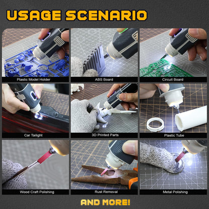 Wireless Ultrasonic Cutter, 40kHz Vibration & 2 Cutting Modes, Includes 50 Replacement Blades & Display Case, Multifunctional Sonic Knife For 3D Printing, Woodworking, Model Mods, Prototyping & DIY