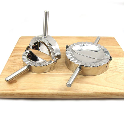 Best Utensils Stainless Steel Ravioli Mould Pierogi Dumpling Maker Wrapper Pastry Dough Cutter Kitchen Accessories (M: 4 inch)