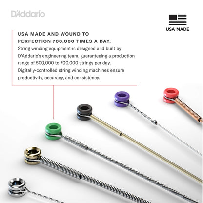 D'Addario Electric Guitar Strings, NYXL Nickel Plated, NYXL1046-3P, Regular Light Gauge 10-46, 6-String Set, Pack of 3