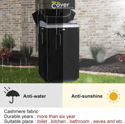 Portable Washing Machine Cover, Top Load Washer Dryer Cover, Waterproof Full-Automatic/Wheel Cover (22"22"35")