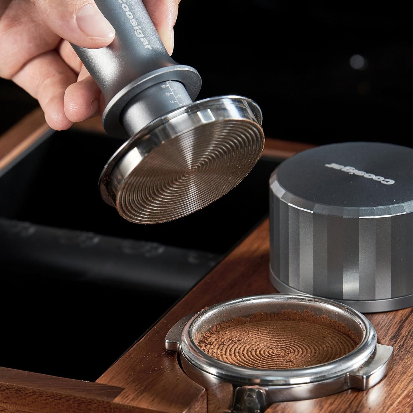 51mm Espresso Tamper, Premium Barista Coffee Tamper with 30lb Calibrated Spring Loaded Stainless Steel