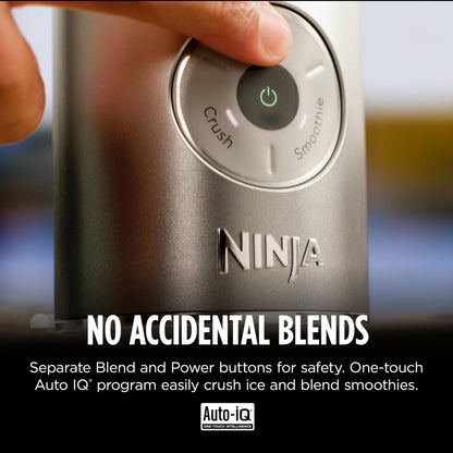 Ninja Blast Max, Portable & Personal Blender + Twist & Go, Smoothie, Blend, Ice Crush, 3 Programs, Cordless, 22 oz removable Vessel, Dishwasher Safe, Leakproof, Grey, BC251GY