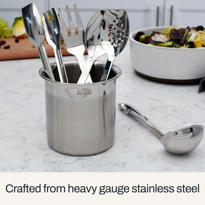 All-Clad Specialty Stainless Steel Kitchen Gadgets Soup Ladle Kitchen Tools, Kitchen Hacks Silver
