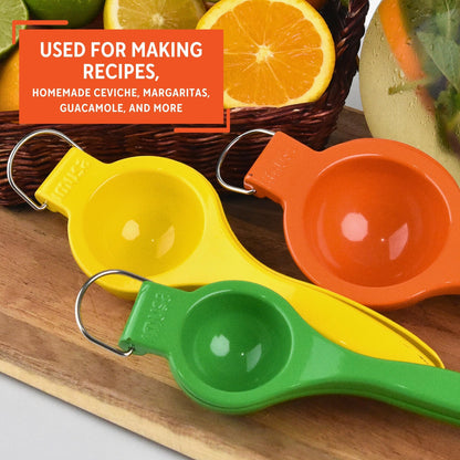 IMUSA 3pc Lime, Lemon & Orange Squeezer Set