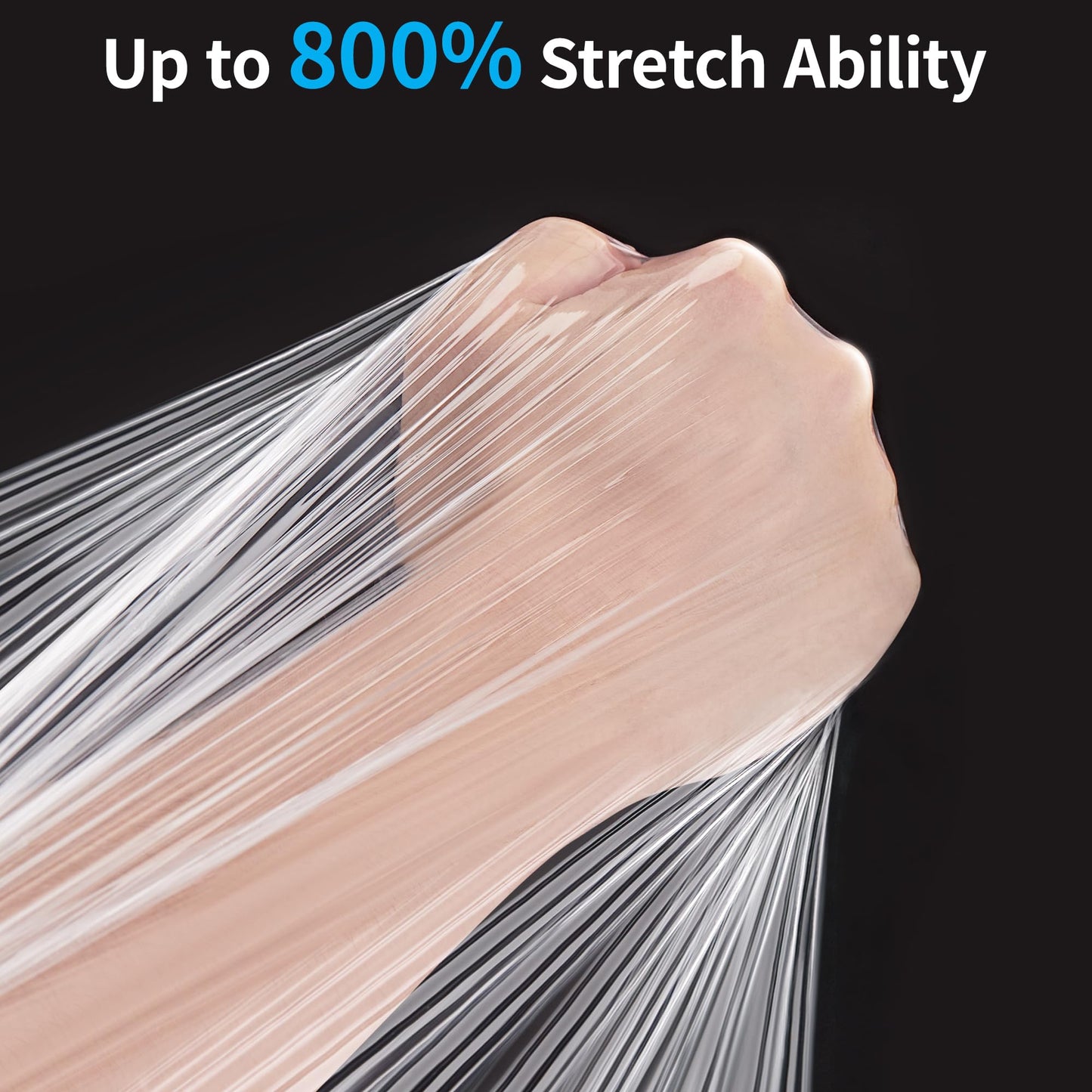 JARLINK Stretch Film, 80 Gauge,15 Inch x 1000 Feet Shrink Wrap for Pallet Wrap, Industrial Strength Stretch Wrap up to 800% Stretch with Handles, Moving Wrapping Plastic Roll, 2 Pack