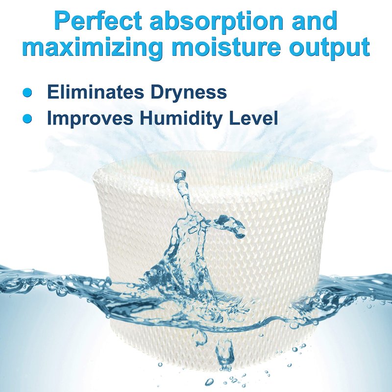 HQRP 2-Pack WF1 Wick Filter for Kaz 885 3000 3300 3400 EV710, Emerson HD200 HD300 HD400 HD1021 Evaporative Humidifers, WF-1 HDF1 K01 UFK01 Replacement