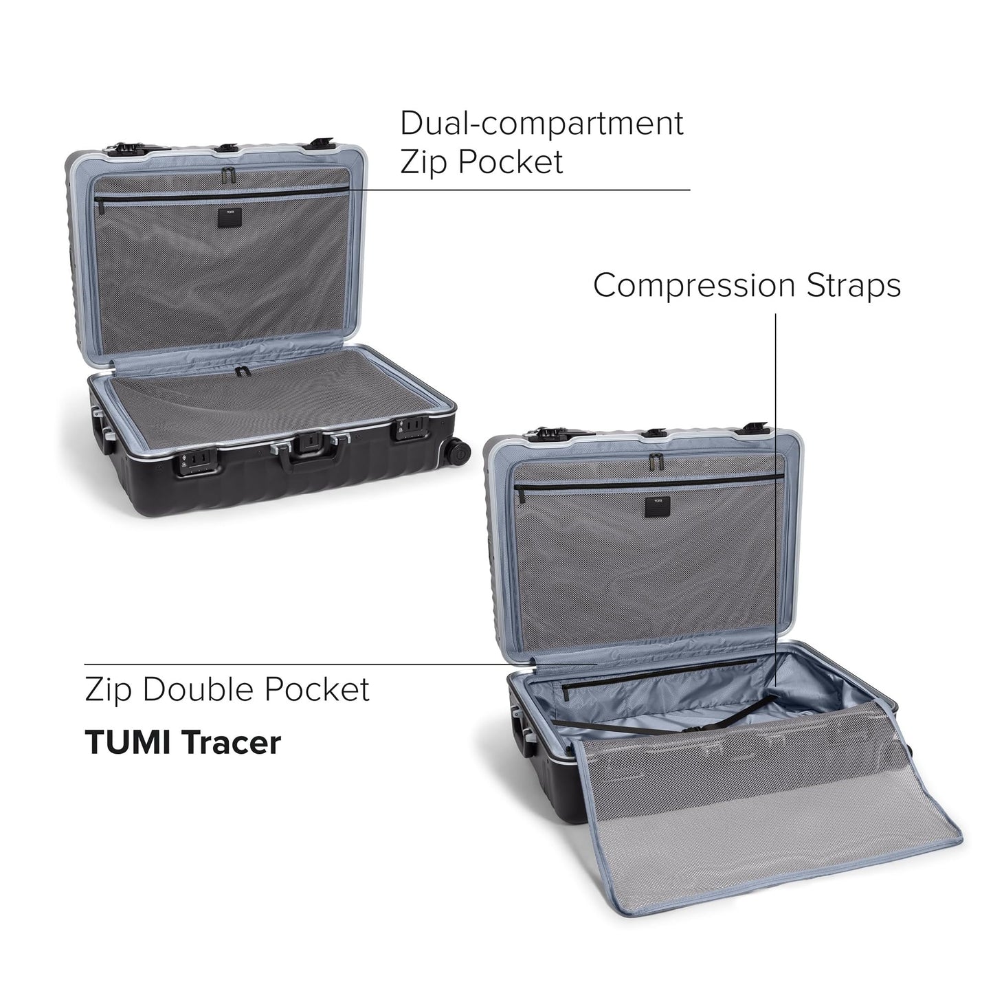 TUMI 19 Degree Frame Extended Trip 4 Wheel Packing Case - Lightweight Suitcase - Hard Shell Luggage - 30.0" X 20.5" X 11.0" - Black Texture