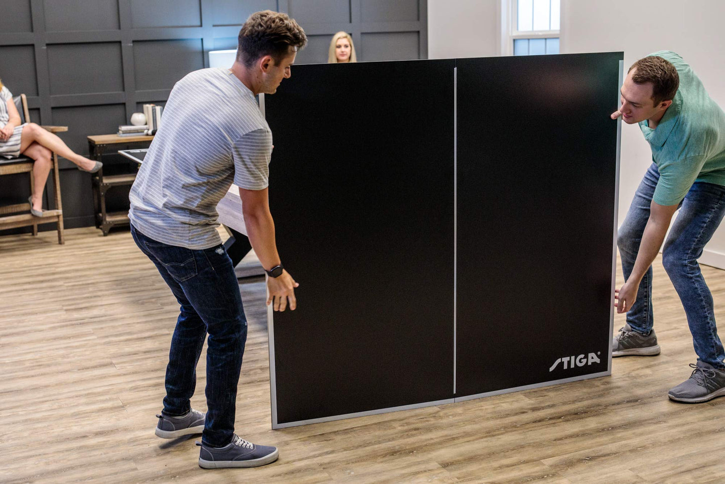 STIGA 4-Piece Table Tennis Conversion Top, Grey - Transform Your Pool Table into A Table Tennis Table