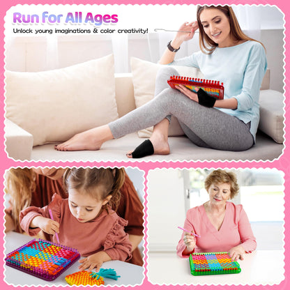 CCTVRTV Weaving Loom Kit Toys for Kids and Adults, Potholder Loops DIY Arts and Crafts for Boys and Girls Ages 5 6 7 8-12 13, Easy Potholder Loom Knitting Kits Gifts for Beginners, 252 Craft Loops.