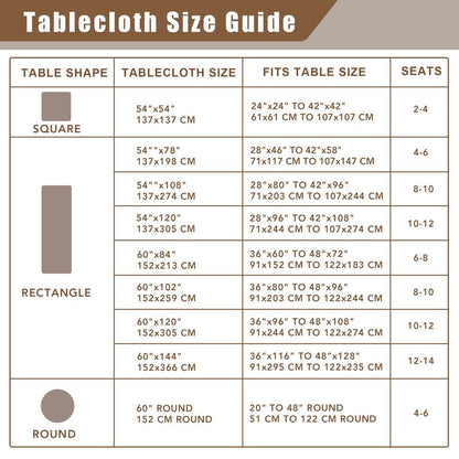 Fitable Nature Faux Linen Tablecloths Rectangle 60 x 84 Inch - 6 Pack Neutral Table Clothes for 4 Foot Tables, Wrinkle-Proof Faux Burlap Table Covers for Dining, Farmhouse, Outdoor Picnic, Camping