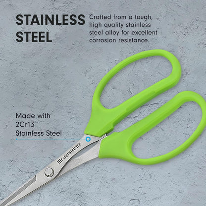 Messermeister 6-Inch Culinary Scissors, Green - All-Purpose Kitchen Scissors with 2Cr13 Stainless Steel & Nylon