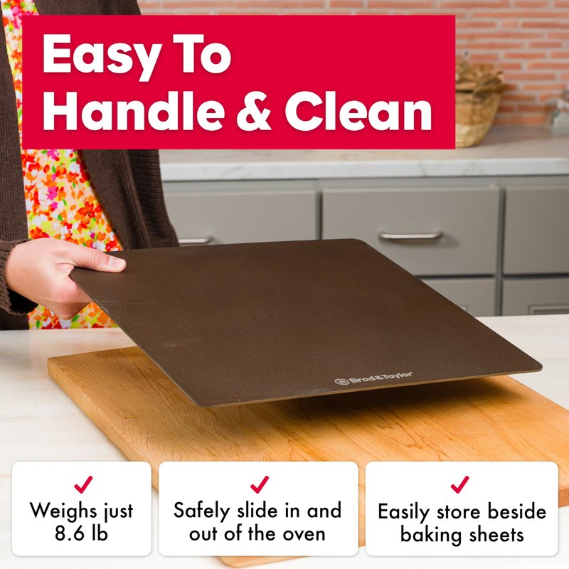 Brod & Taylor Bread Steel Max for Baking Bread & Cooking Pizza (14" x 14" x 0.15")