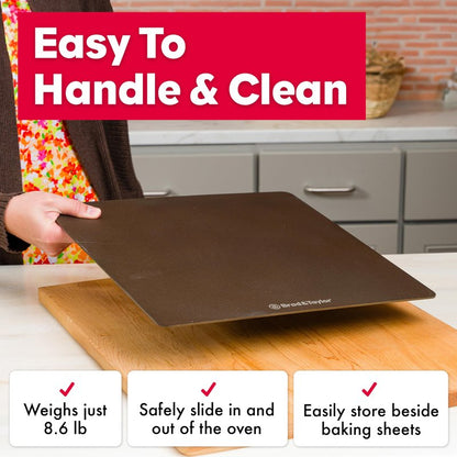 Brod & Taylor Bread Steel Max for Baking Bread & Cooking Pizza (14" x 14" x 0.15")
