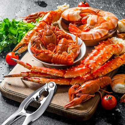 12Pcs Set Sets Crab Crackers and Tool, Nut Crackers for King Crab Legs, Stainless Steel Seafood Tools Cracker Lobster
