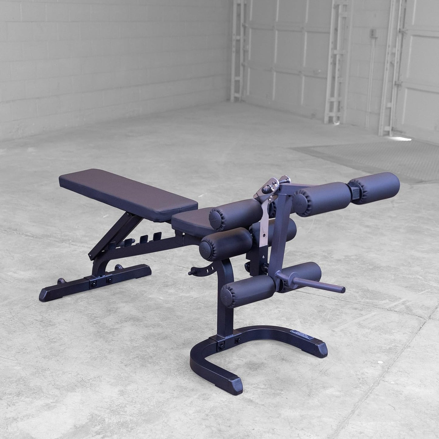 Body Solid (GFID31B) Adjustable Flat Incline Decline Bench for Weight Lifting, Heavy Duty Workout Commercial and Home Gym Equipment for Smith Machines, Power Racks and Multi- Press Racks