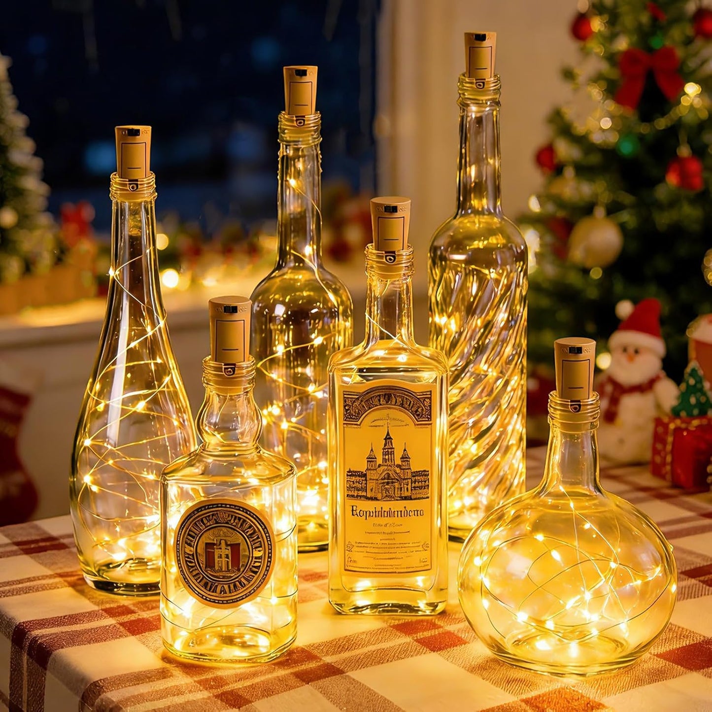15 Pack 20 6.5 VOOKRY Wine Bottle Lights with Cork, LED ft Cork Lights Battery Operated Mini Copper Wire Bottle Lights