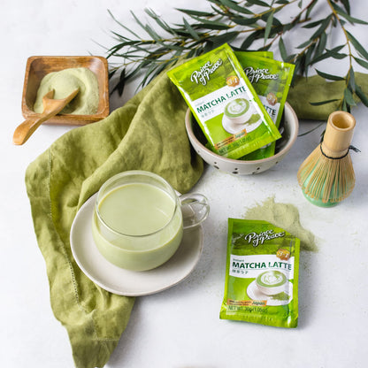 Prince of Peace 3 in 1 Matcha Latte Instant Beverage, 24 Sachets – Made with Matcha Powder from Japan - Instant Hot or Cold Beverage – Easy to Brew – Rich and Creamy Taste – Just Add Water