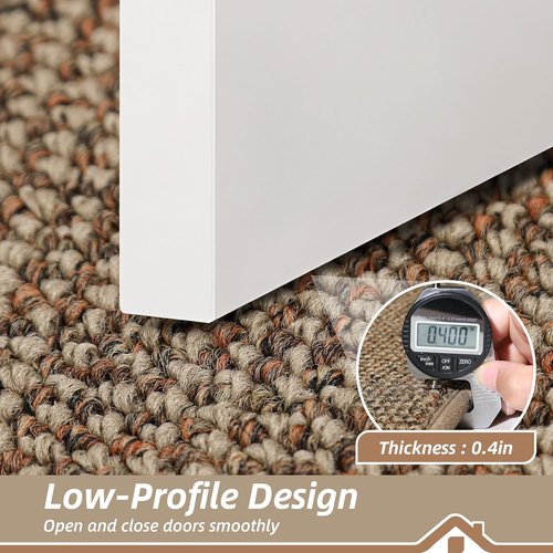BEQHAUSE Dirt Trapper Door Mat - Non-Slip, Washable, Dirt Resistant | 24" x 60", Beige Entryway Mat