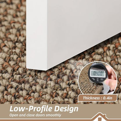 BEQHAUSE Dirt Trapper Door Mat - Non-Slip, Washable, Dirt Resistant | 24" x 60", Beige Entryway Mat