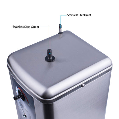 Ready Hot 41-RH-200-F570-CH Instant Hot Water Dispenser System, 2.5 Quarts Manual Dial Single Lever Hot Water Faucet, Polished Chrome